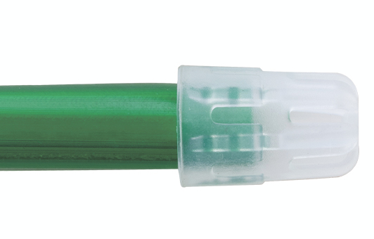 Слюноотсос стоматологический «SALIVA EJECTOR» в пакете по 100 штук - зеленая трубка с прозрачным кон